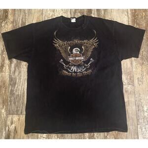 Harley Davidson Biker To The Bone Eagle Las Vegas Nevada Mens Size XXL 2012